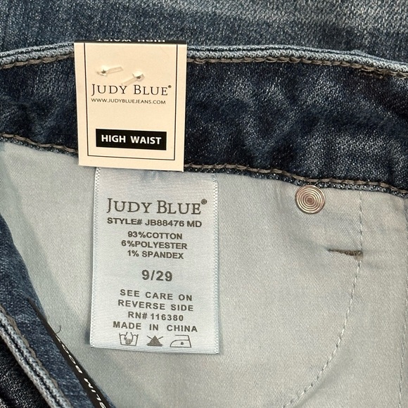 NEW Judy Blue High Rise Slim Boot Get The Boot Tummy Control Jeans Size 9/29 - Picture 7 of 16